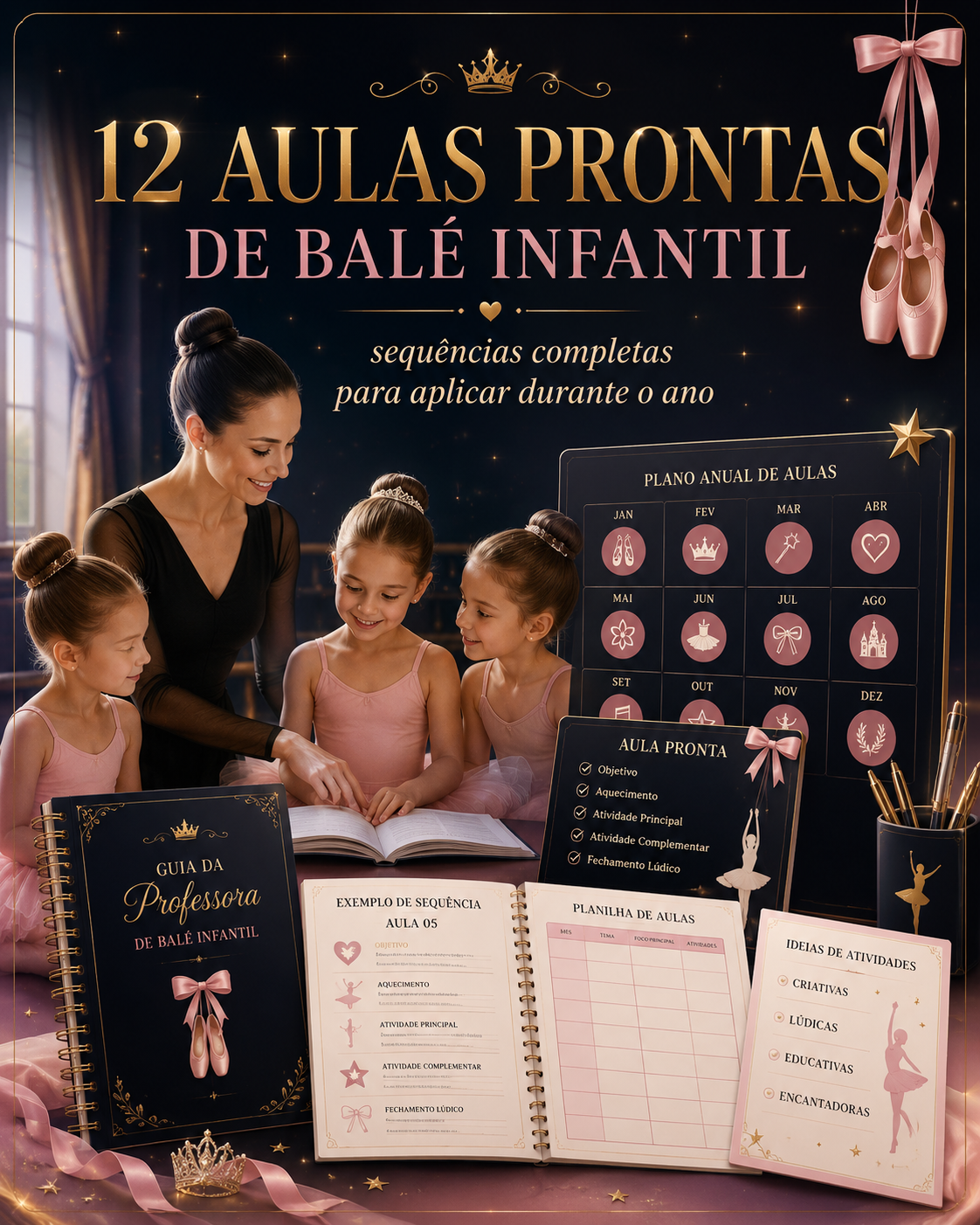12 Aulas Prontas de Balé Infantil